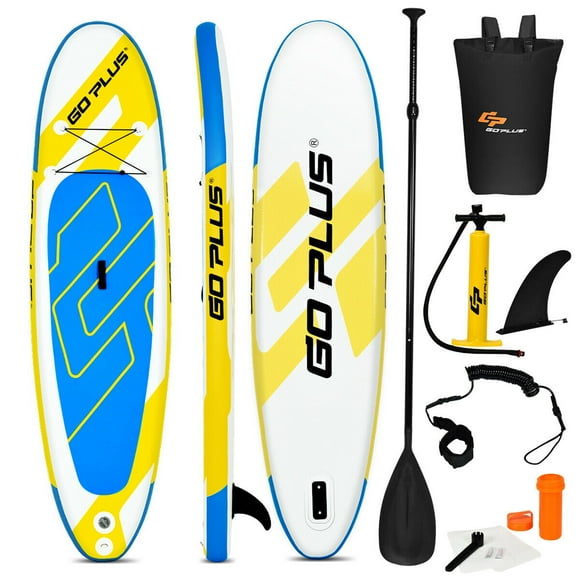Goplus 11' Inflatable Stand up Paddle Board Surfboard W/Bag All Skill Level Water Sport