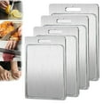 thumbnail image 5 of ZenCart Stainless Steel Cutting Board Double-Sided Chopping Boards for Kitchen Heavy Duty Meat Fruit Vegetable Slicing Board, 5 of 7