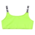 thumbnail image 3 of renvena Kids Girls Yoga Ballet Crop Tops Activewear Training Sports Camis Vest Dancewear Fluorescent Green 10, 3 of 7