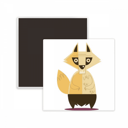 

fox fear halloween happy square ceracs fridge magnet keepsake memento