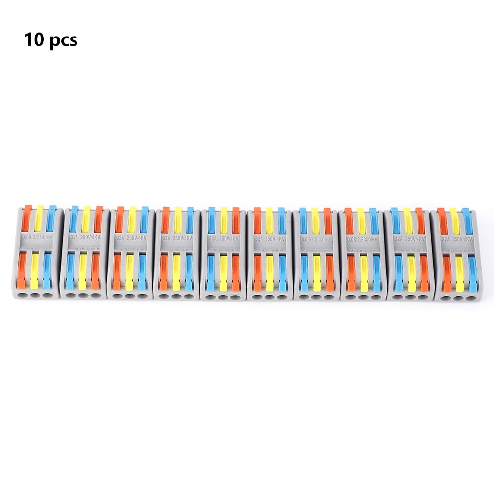 Terminals Wire Terminal Block Connectors 10pcs PCT33 Fast Wiring