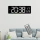 thumbnail image 4 of Reloj de pared digital con alarma, 12/24 h, horario de verano, alarma dual y temperatura. Blanco, 4 of 9