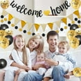 thumbnail image 4 of Geekeo Welcome Home Party Decoration Kit, Black And Gold, 4 of 9