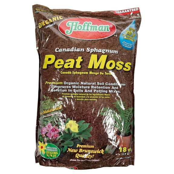Canadian Sphagnum Peat Moss - 18 Quart,Brown/A,37029