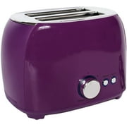 2 Slice Toaster, Electric Automatic Toaster,6 browning bread Toast Settings, Cord Storage,Easy to Use with Perfect for Home Office Students Gift (Color : Purple)
