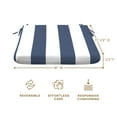 thumbnail image 5 of Honeycomb 18"W x 17.5"D Navy & White Outdoor Universal Seat Cushion, 5 of 8