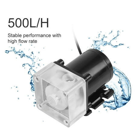 LYUMO Noiseless CPU Water Bump Computer Water Cooling System Pump G1/4 Thread for PC 500L/H ,  G1/4 Thread Water Pump, Water