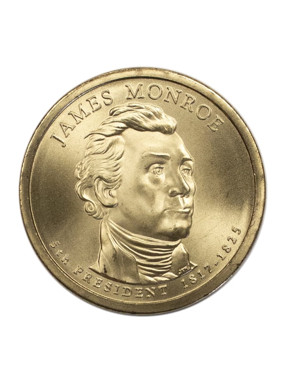 Collectible 2008-D James Monroe Presidential Dollar BU - Clad Coin