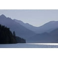 thumbnail image 2 of Paulson, Don 24x17 Black Ornate Wood Framed with Double Matting Museum Art Print Titled - WA, Olympic NP Lake Crescent and Mount Stormking, 2 of 4