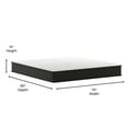 thumbnail image 6 of BizChair 10 Inch Hybrid Mattress, King Size High Density Foam and Pocket Spring Mattress in a Box, CertiPur-US Certified Foam, White/Black, 6 of 12