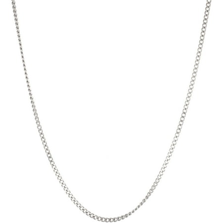 Lesa Michele Curb Chain Necklace, 22 in Sterling Silver