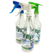 Bottle Crew 32-Ounce Raindrops Flip Empty Plastic Spray Bottle for Cleaning and Gardening