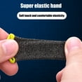 thumbnail image 4 of 2pcs Gaming Screen Gloves Nylon Knitted Game Gloves Sweatproof Sweatproof Gaming Screen Elastic Game Controller Sleeves, Yellow, 4 of 9