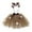 Coffee, variant on Carnival Deer Tutu Skirt for Girls, Animal Dress with Matching Antler Headband, Cartoon Mesh Short Skirt for Halloween, Christmas, Safari, or Birthday Party