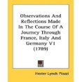 thumbnail image 1 of Observations et Réflexions Faites au Cours d'Un Voyage à Travers la France, Italie et Allemagne, 1 of 1