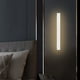 thumbnail image 4 of Aplique de pared LED moderno con cable | Iluminación interior blanca cálida para sala de estar, dormitorio y baño | Acabado metálico negro o blanco | 15 W de bajo consumo, 4 of 6