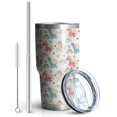 thumbnail image 2 of 30oz Colorful Unicorn Rainbow Pattern Tumblers Stainless Steel Tumbler with Lid and Straw,Vacuum Insulated Double Wall Travel Tumbler Cups Mug with Cleaning Brush for Coffee,Tea, 2 of 7