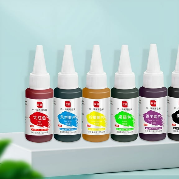 ACDANC 30ml Natural Food Coloring and Soap Dye Liquid Bath Bomb Colorant Food Grade Skin Safe Dye for Slime Pigment DIY Making Crafts Supplies
