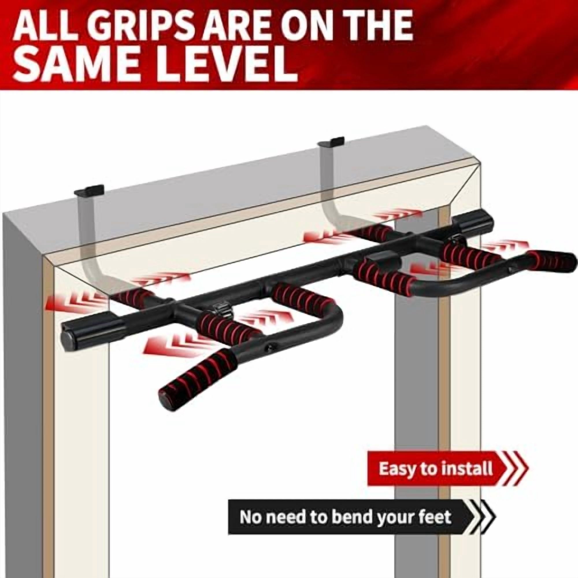 Pull Up Bar for Doorway : 2025 New Pullup Bar - Industrial Grade Steel, Hang & Go Training, Multi-Grip Horizontal Array