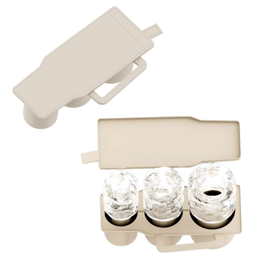 Oasiva Cylinders Ice Tray Mold with Lid Practical Ice Maker for Insulated Drinkware
