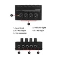 thumbnail image 2 of Headphone Amplifier DX400 Channels Metal Stereo Mini Earphone Splitter With Power Adapter, 2 of 4