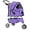 Purple, variant on BuySphere 3 Wheels Pet Stroller Dog Stroller Cat Cage Jogger Stroller Cats Travel Folding Carrier Waterproof Puppy Stroller with Cup Holder & Removable Liner (Black)