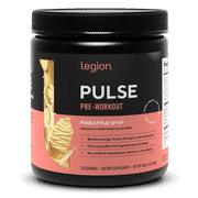 Legion Athletics Pulse Pre-Workout Supplement, Tropical Punch, Naturally Sweetened With No Added Sugar, 350mg Caffeine, 20 Servings, High Performance Energy & Focus Powder