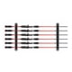 thumbnail image 4 of Soporte de pared para cañas de pescar con capacidad para 6 cañas, ahorra espacio. Negro horizontal, 4 of 9
