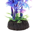thumbnail image 5 of Unique Bargains 2 Pcs Aquarium Plants Decorations Artificial Aquatic Plant Purple 4.72", 5 of 6