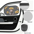 thumbnail image 6 of Yuyamidu Highland Cow Car Window Shades for Baby 2 Pack Gray Leopard Print Side Window Sun Shade for SUV Sedan Truck Sunflower Sunshade for Car Back Window Sun Protection Sun Visor, 6 of 7