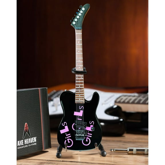 Axe Heaven Signature Black Girls, Girls, Girls Mini Guitar Replica Collectible MM-260