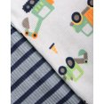 thumbnail image 4 of Mon Petit Baby Boys' Pajama Set - 4 Piece 100% Cotton Sleep Shirt, Tank Top, Lounge Pants, Shorts (12M-4T), 4 of 7