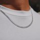 thumbnail image 3 of chane Largeur 5mm - Longueur 60cm Avec Chane Cubaine Facettes Para Hombre/Mujer, 3 of 5