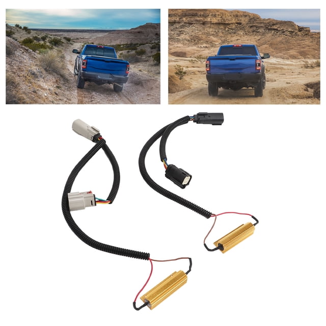 Arnés de Conversión de Luz Trasera, Adaptador de Conversión de Luz Trasera de 2 PCS Eficiente Mejorar El Brillo para Silverado Denali