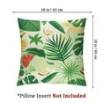 thumbnail image 4 of Acheng Palm Leaves with Lush Branches and Leaves Tropical Jungle Palm Leaves Short Plush Pillowcase Set of 2 White, 4 of 7