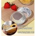 thumbnail image 1 of 5-inch (12.7 Cm) Small Round Pie Tin Foil Pot - Frozen and Oven Safe Disposable Aluminum - Used for Baking, Cooking, Storage and Reheating, 1 of 6