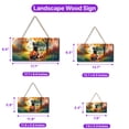 thumbnail image 5 of Hello Fall Scottish Terrier Football Welcome Autumn with Leaves Pumpkins Landscape Wood Sign Scottie Dog Lover Gifts Hanging Wall Home Decor - 00012, 5 of 5