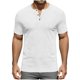 thumbnail image 1 of Usted Es Más Que una Prueba de Puntuación Estilo de Camisa Casual de Color Sólido Botón de Manga Corta Cuello Redondo Blusa, Hombre Casual de Manga Corta Botón Abajo Camisas Suéter, 1 of 6