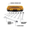 thumbnail image 2 of Juego de llaves DEWALT Tough Box, 8 piezas, combinación de trinquete SAE, 2 of 3