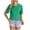 Green, variant on HONHUZH Womens Summer Tops Stylish Short Sleeve V-Neck Comfy Loose Fit Casual Blouse for Daily Wear