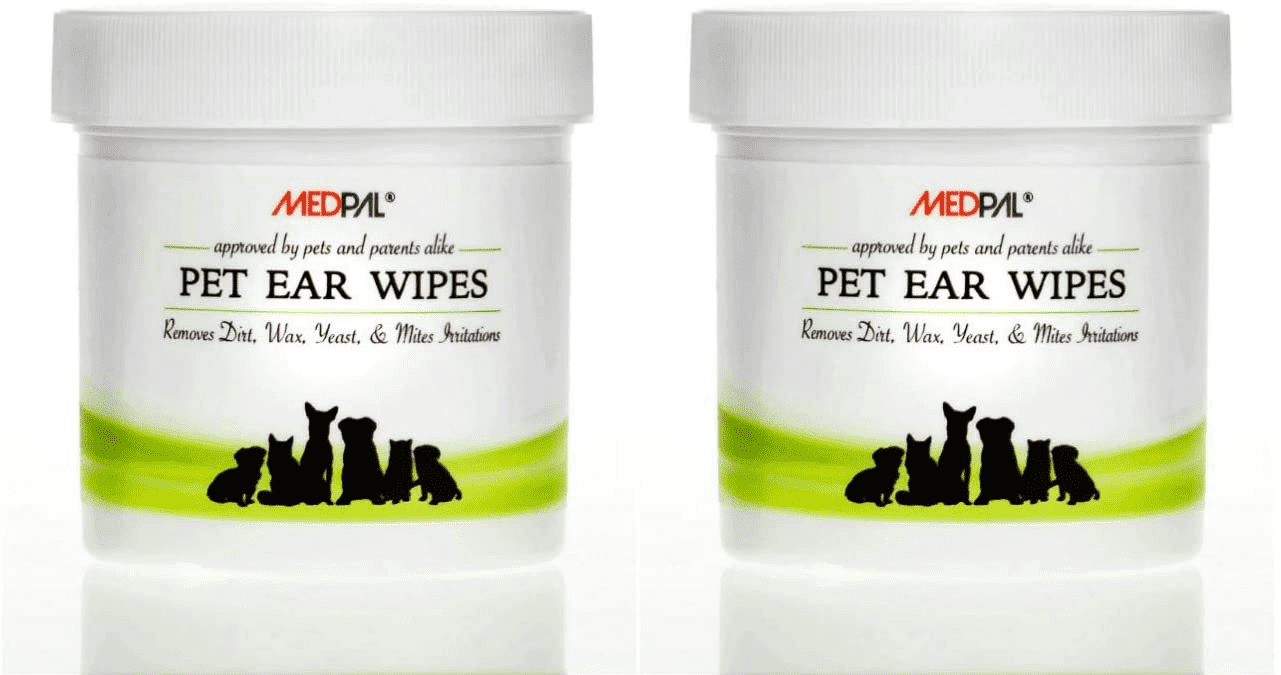MedPal Professional Pet Ear Cleansing Wipes for Dogs and Cats Dog Ear