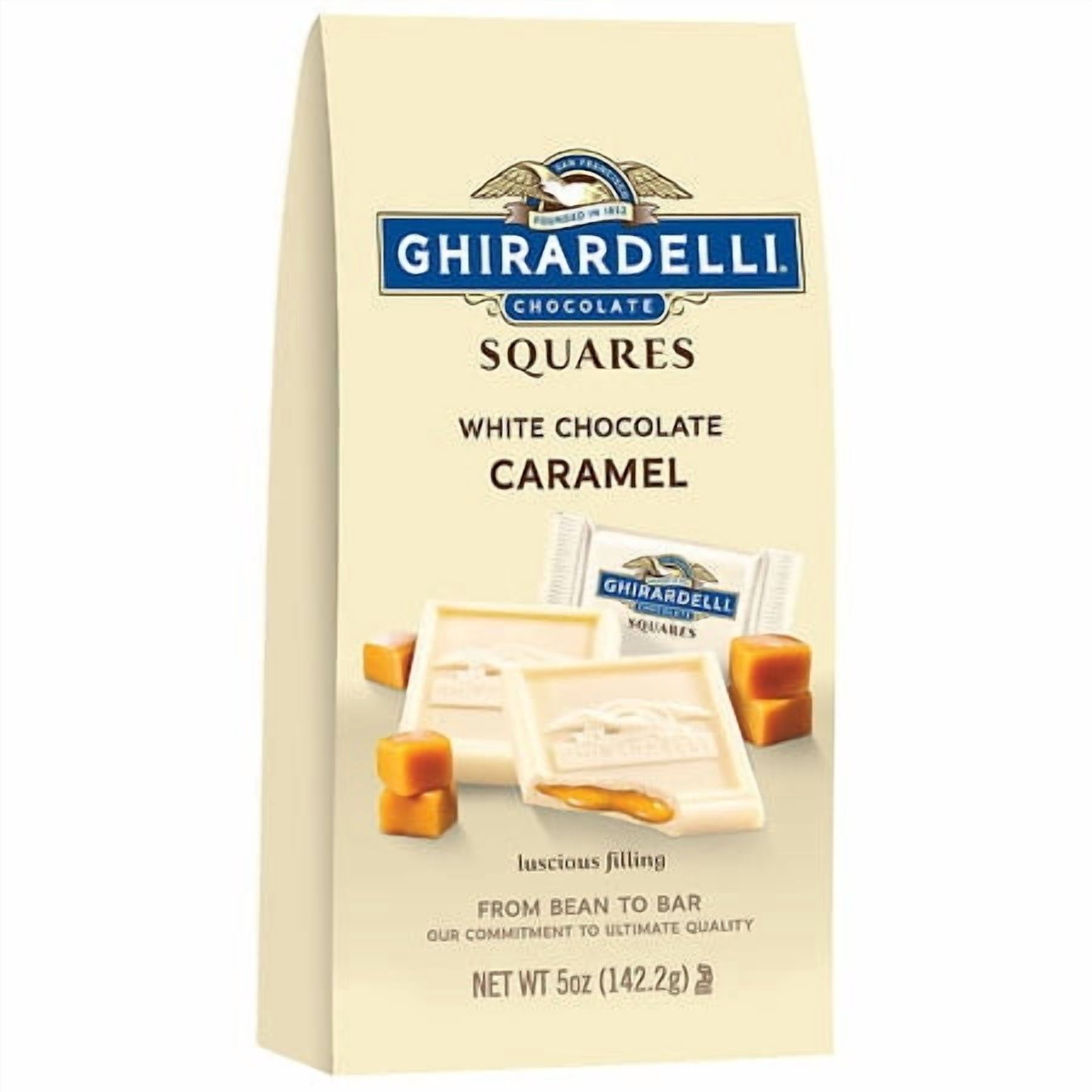 Ghirardelli White Chocolate Caramel Squares White Chocolate and Caramel 5.0oz Pack of 2
