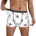 thumbnail image 2 of Cauagu Bbaseball Dog Print Boxer Briefs for Men,Comfortable Breathable Men's Underwear Moisture Wicking Underpants -, 2 of 8