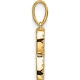 thumbnail image 3 of 10K Yellow Gold Diamond Letter R Initial Pendant (Width 6.7) - Jbsp, 3 of 5