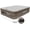 Tan/Light Brown, variant on Queen Fabric Xtreme 20" with Built-in Electric Air Pump. Premium Fabric Indoor Air Mattress