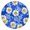 Blue Daisy Flower-1, variant on Blue Daisy Flower Floral Pattern Round Fitted Tablecloth with Elastic Edge,Dining Table Cover Waterproof,Outdoor Round Tablecloth for Camping,Dining,Indoor and Outdoor