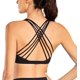 thumbnail image 1 of Sujetadores deportivos con tiras para mujer - Sujetador de yoga acolchado inalámbrico sexy con espalda cruzada y entrenamiento lindoXL, 1 of 5