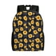thumbnail image 1 of Disketp Royal Blue Plaid Sunflower Mochila Unisex de Apertura Lateral Completa, Mochila para Laptop para Escuela, Trabajo y Viajes, 1 of 8