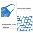 thumbnail image 4 of Uxcell Cotton Mesh Bag, 15x13.8" Reusable Mesh Net String Grocery Bags Organizer Blue, 4 of 6