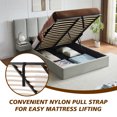 thumbnail image 6 of Upholstered Lift Storage Bed Frame with Velvet Headboard, 2 Drawers & 9.6" Under-Bed Storage, Queen Sizes in Light Grey, No Box Spring Needed, Ergonomic Design for Ultimate Comfort, 6 of 11